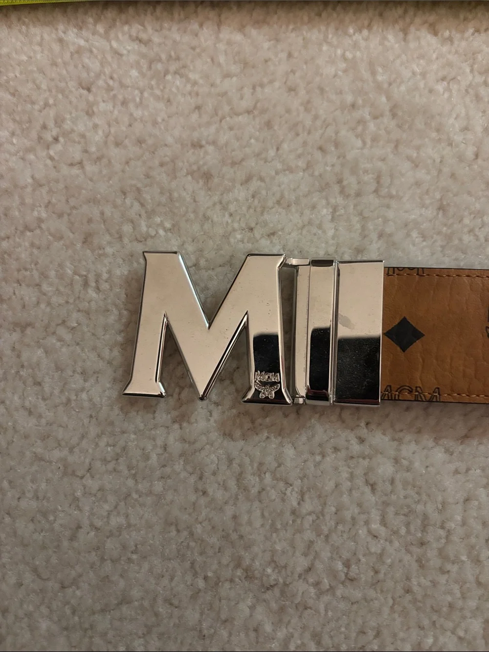 MCM Claus Reversible Leather Belt – Monogram/Black